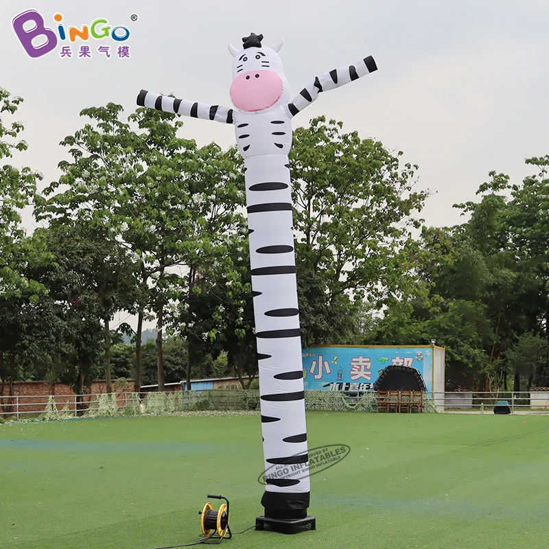 Customized NEW 5M Inflatable Dairy Cow Milk Cow Air Sky Dancer Puppet