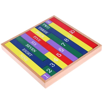 

Montessori Wooden Counting Math Teaching Educational Toy Classic Figure Sticks 72XC