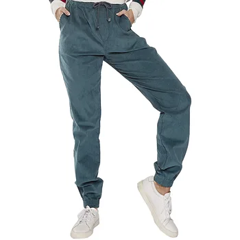 

MIFAVORITO Summer Pants For Women Casual Elastic High Waist Femme Loose Long Trousers Pleuche Pants For Lady