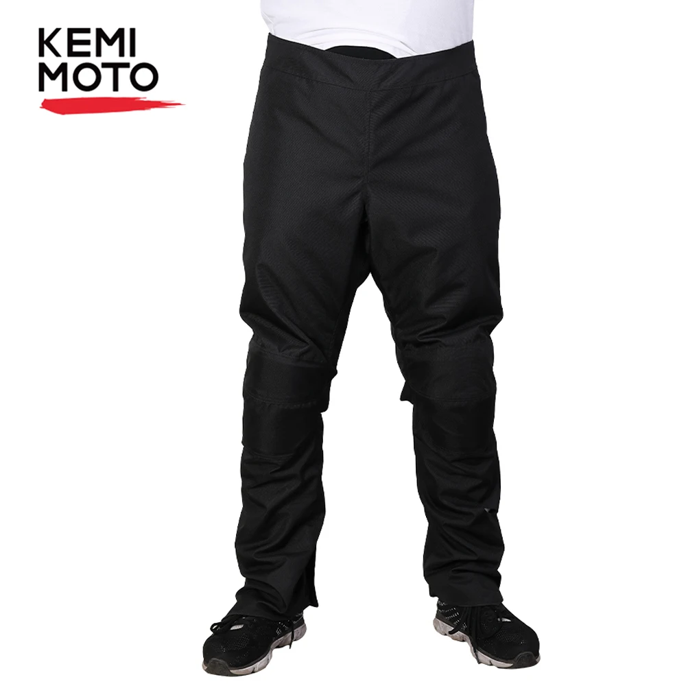 

KEMiMOTO Motorcycle Trousers Winter Protective Chaps Warm Apron Chaps Water Resistant With Knee Pads