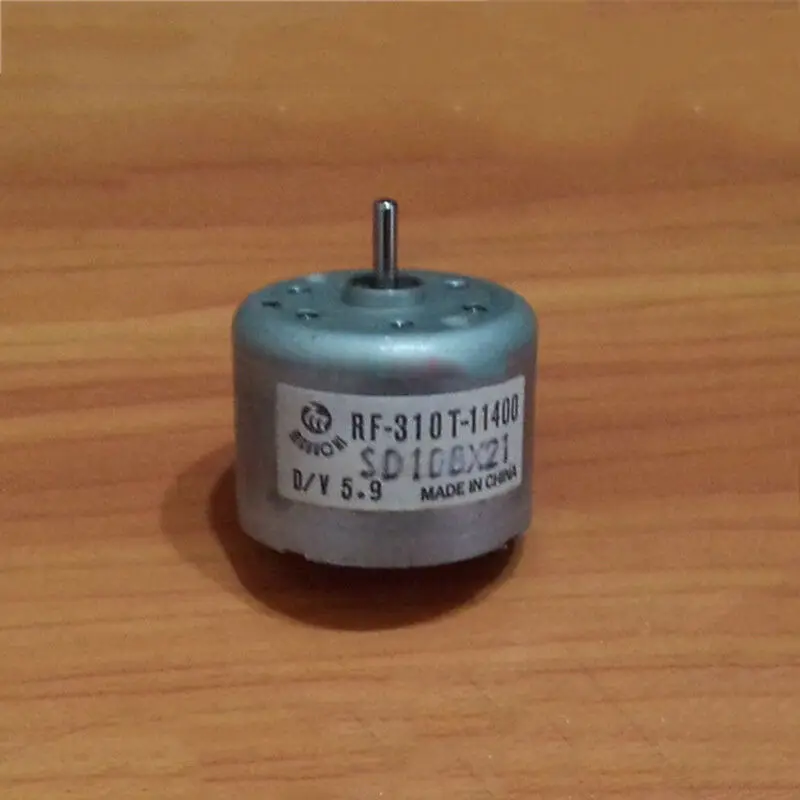 Motore Elettrico RF-310T-11400 CC 3V-6V - 5.9V 6400RPM - Micro Motore Ad Albero Lungo 22mm Per Giocattoli E Progetti Solari (Opzione 10mm)