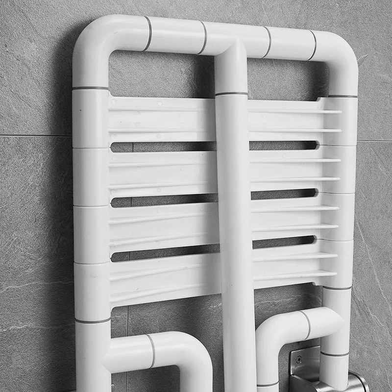 Adjustable Wall Mounted Shower Seats Stool Bathroom Elderly Children Folding Chairs Non Slip Disabled Toilet Bath Chair Bench 3