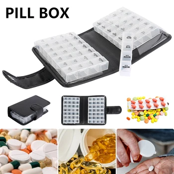 

56Grids 7 Days Weekly Pill Case Medicine Tablet Dispenser Organizer Pill Medicine Box Storage Container Case Pill Box Splitters
