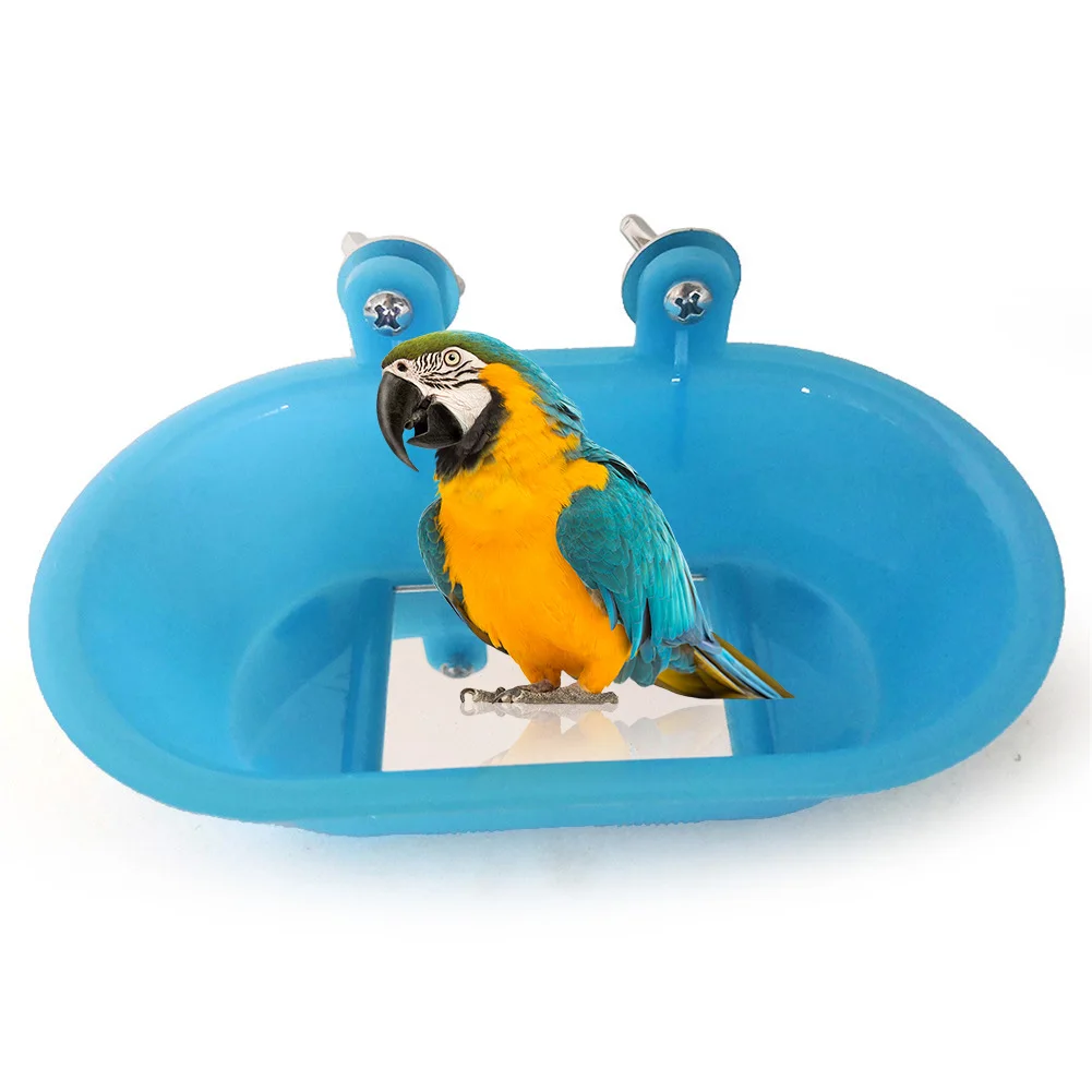 Parrot Bathtub With Mirror Bird Mirror Bath Shower Box Mirror Toy For
