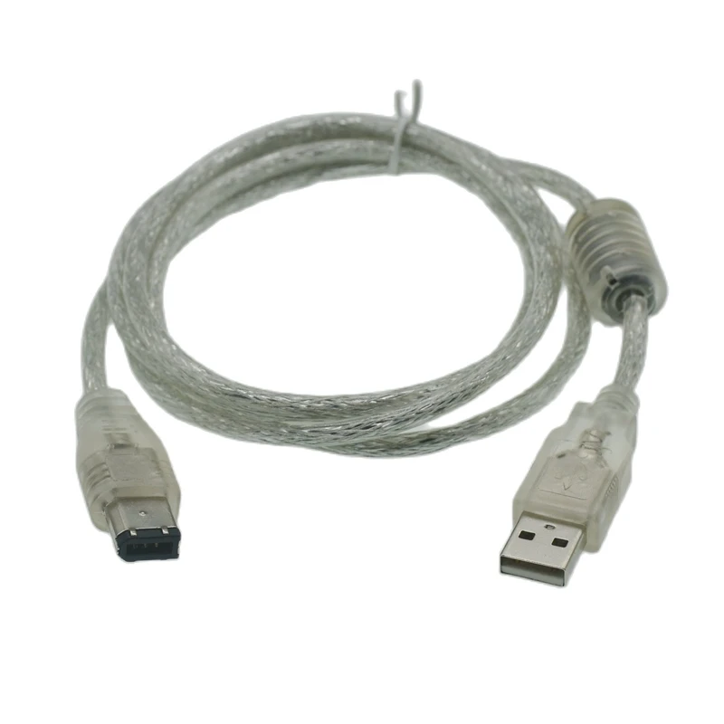 

5FT 150CM IEEE 1394 Cable Connector PC Computer USB To 1394B 6pin Data Cable Digital Camera Camera DV 1394 Large Port Data Cable