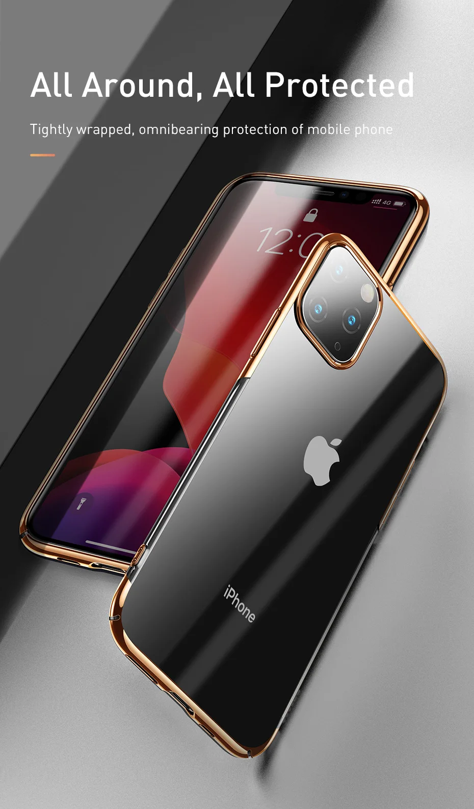 Baseus, роскошный чехол с покрытием для iPhone 11 Pro Max, чехол из жесткого поликарбоната, задняя крышка для iPhone XI XIR XS MAX, защитный чехол Couqe Fundas