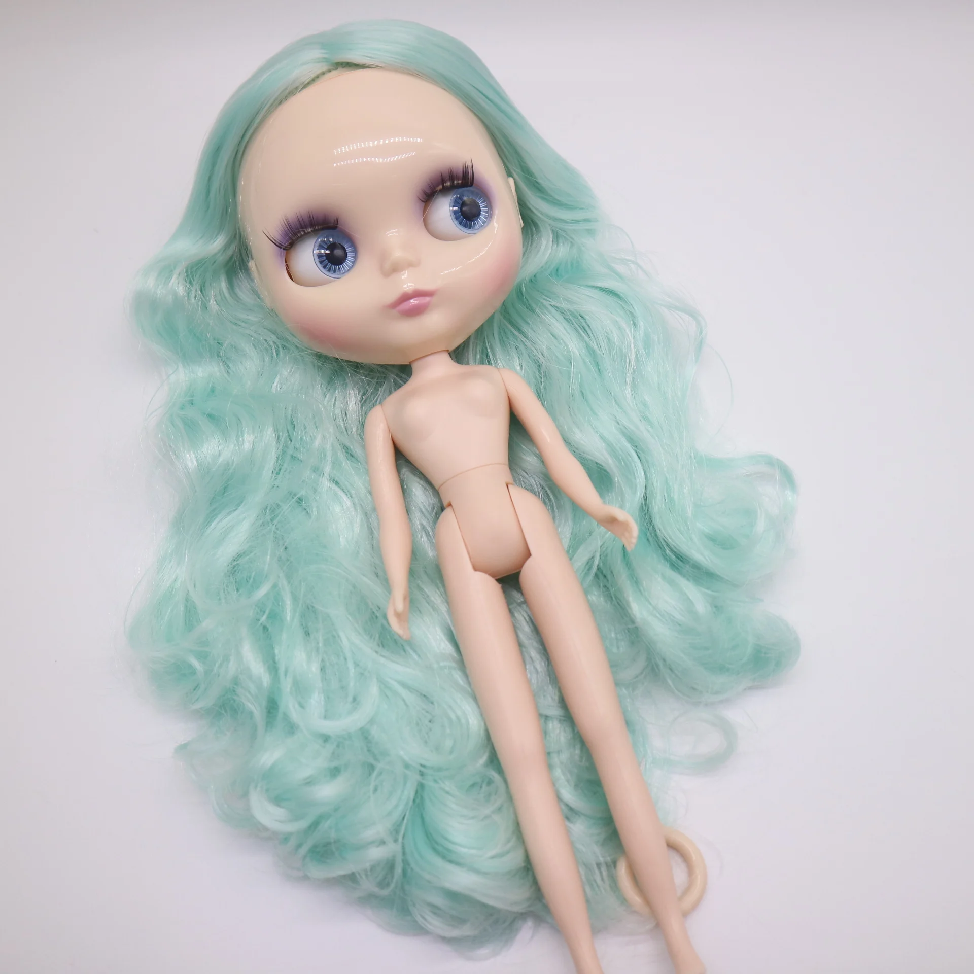 Blyth Обнаженная кукла с зелеными волосами большие глаза|blythe nude doll|nude dollblythe |