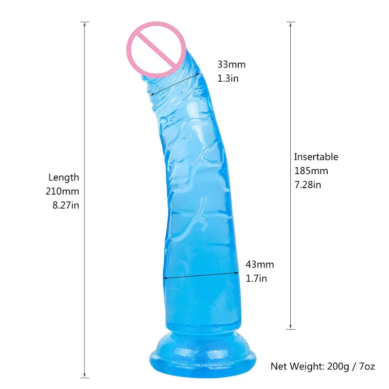 Эротический мягкий желеобразный фаллоимитатор Реалистичная пуля вибратор