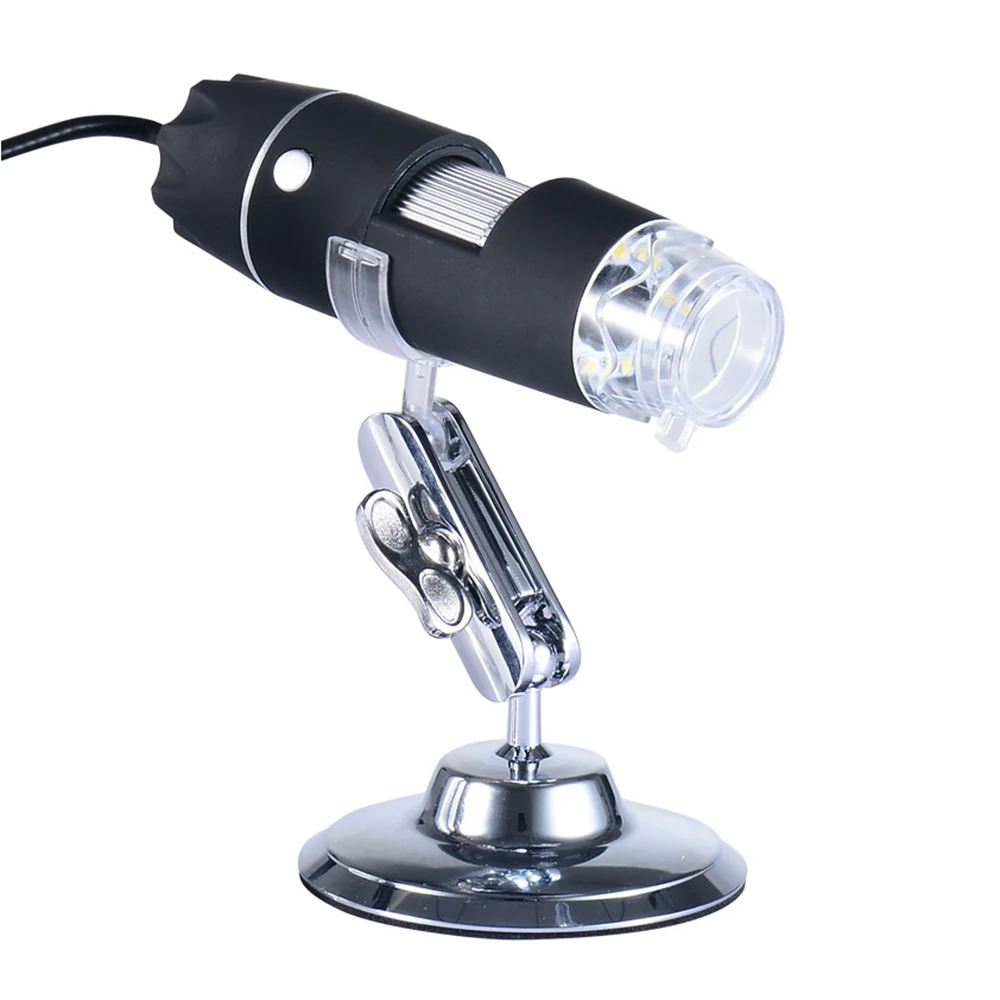 

Handheld USB Digital Microscope Magnifier 500x Magnification Camera 8 LED with Metal Stand Holder Support for Windows XP/Vista
