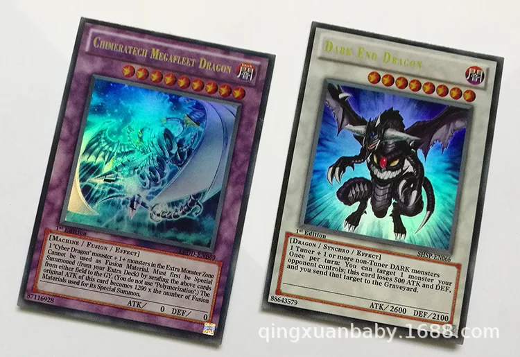 Новая английская версия 100 шт Дуэль Монстры YU GI OH игровая коллекция Carte торговые блестящие карты игра с красивой коробкой