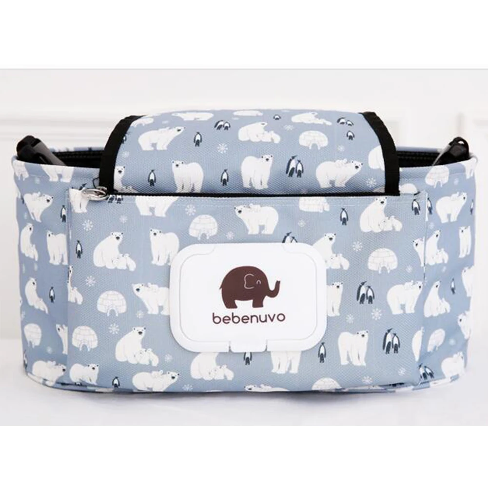 Сумка для мам, регулируемый по размеру подгузник, Большая вместительная сумка для коляски, органайзер для мелочей, подвесная детская коляска, держатель для бутылки, универсальный