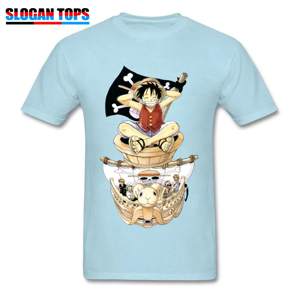 Print Geek T-shirts 2018 Discount NEW YEAR DAY Short Sleeve Crewneck Tops T Shirt 100% Cotton Men Unique Tee Shirt monkey d luffy roronoa zoro one piece light