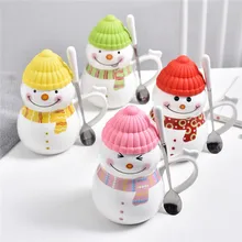 620 мл Новая Рождественская керамическая кофейная чашка 3D Снеговик креативная мультяшная молочная чашка для завтрака Рождественский подарок WF1115318