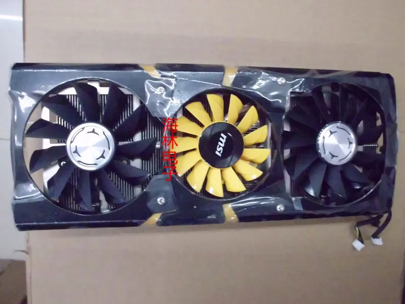 Для MSI GTX 780TI LIGHTNING Графика видеокарты охлаждающий вентилятор с теплоотвод