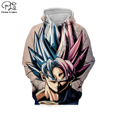 style 3 PLstar Cosmos супер Dragon Ball-Z Веселая 3D-печать Толстовка/куртка/рубашки мужские женские хип-хоп swag fit athletic style-3 - Цвет: style 3