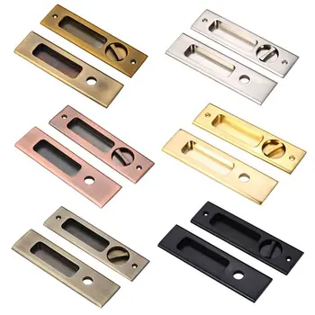 

Mute Sliding Door Lock Handle Interior Wood Door Pull Lock Furniture Hardware