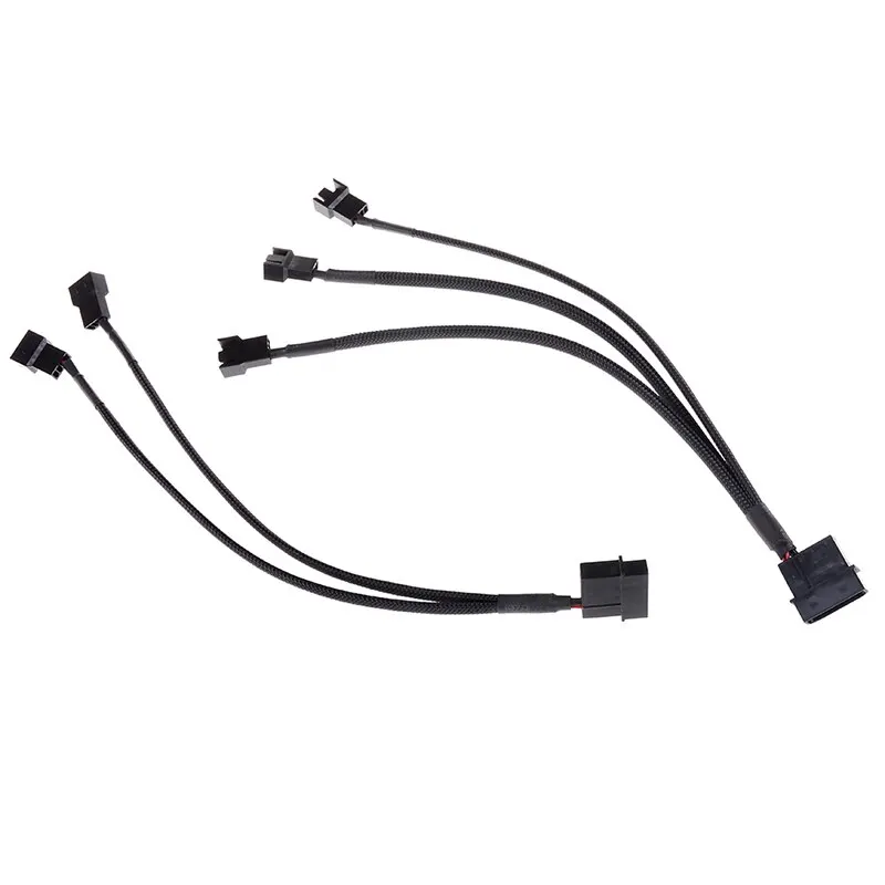 Cables & Connectors Mainboard CPU 3/4 PIN Fan Extention Cables PWM 3/4P Adapter Cable Computer Case Mainboard 3/ 4 PIN Power