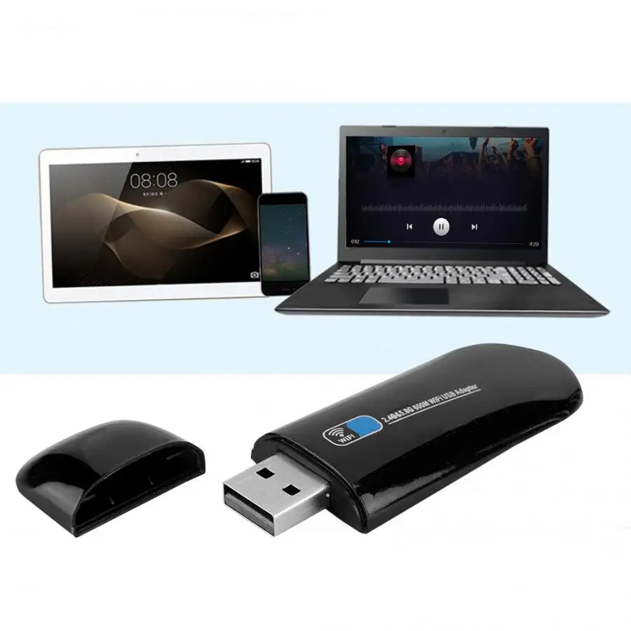 Сетевая карта W67S USB Сетевая карта беспроводной wifi адаптер совместим с Bluetooth 4,0 для подключения компьютера к сети