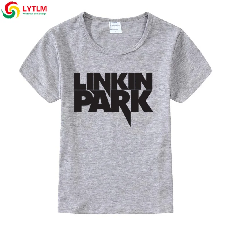 LYTLM Rock/Детские футболки для мальчиков, футболка Linkin Park, Детские топы для девочек, футболки для маленьких мальчиков в Корейском стиле, футболка для малышей с тяжелым металлом