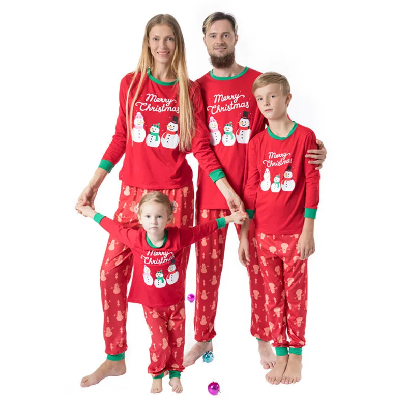 Christmas Pajamas Family Clothing Family Matching Mother Daughter Father Son Clothes Family Clothing Sets New Year C0630