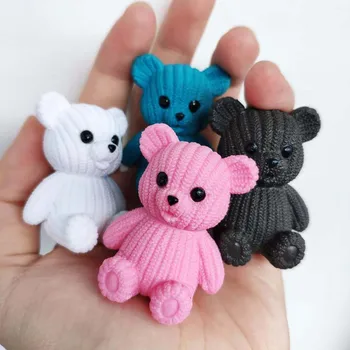 

Mini Resin Bear Doll House Accessories Miniature Bear Dollhouse Decoration Party Toys For Kids Christmas Gift