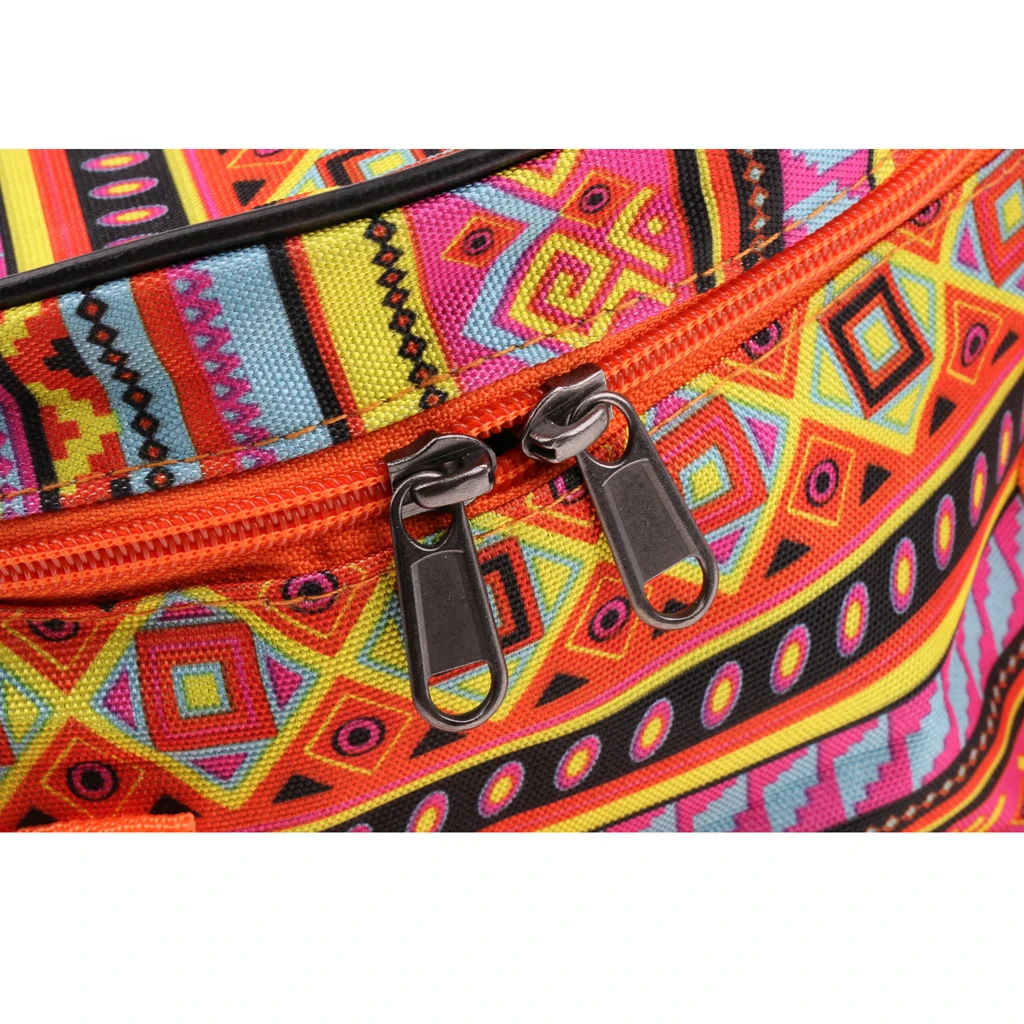Outdoor Cookware Storage Bag Camping Hiking Pot Pan Kettle Organizer Holder 25x15cm with Chinese National Style Pattern