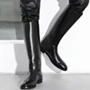 amibu Men's Man Motorcycle Police Engineer Trooper Patrol Leather Tall Riding Boots ► Photo 1/6