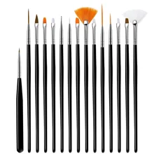 

3set Nail Brush For Manicure Gel Brush For Nail Art Nail Brush Acrylic Liquid Powder Carving Gel Brush