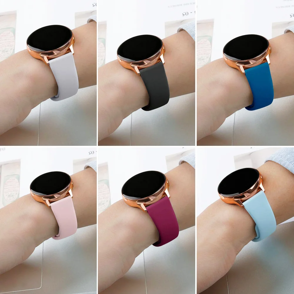 Premium Silicone Smartwatch Strap - 20mm/22mm - Versatile and Comfortable Replacement Band