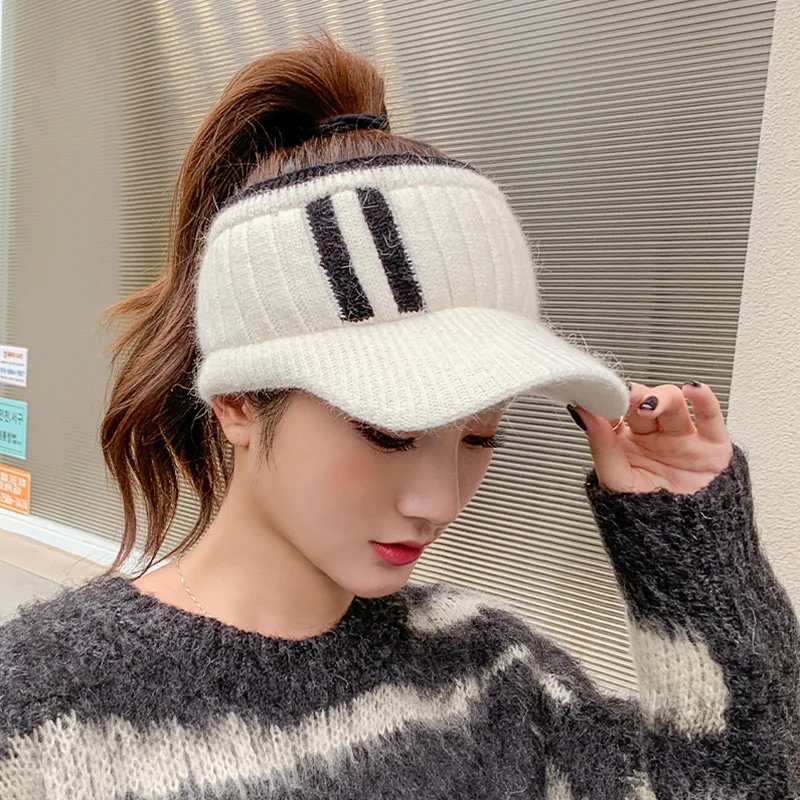 Winter Hat for Women Empty Top Baseball Caps Fashion Female Autumn Warm Casual Visor Caps Outdoor Bicycle Sports Hats