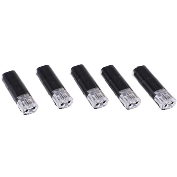 

10pcs 2p Spring Connector Wire With No Welding No Screws Quick Connector Cable Clamp Terminal Block 2 Way Easy Fit For Led Strip