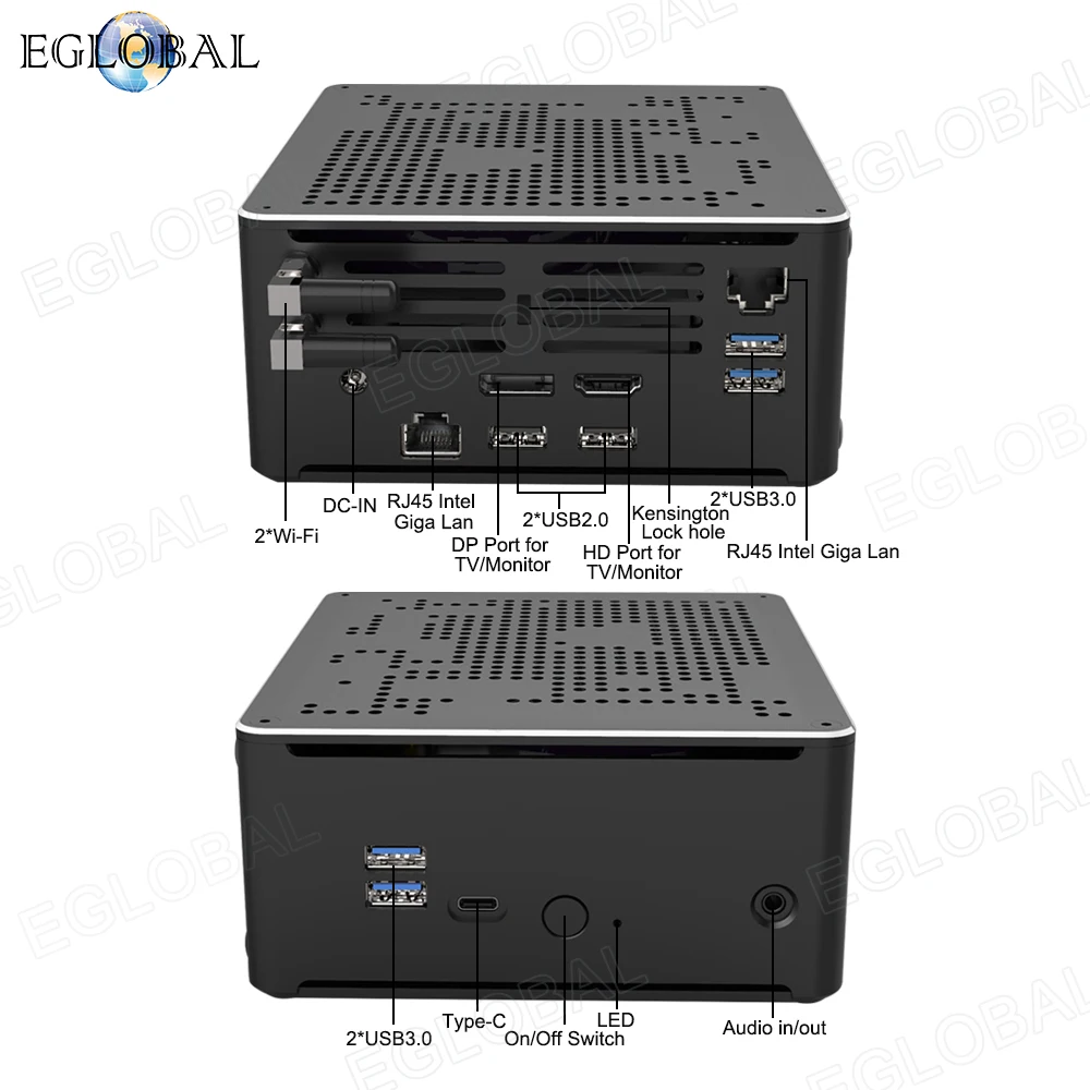 Мини Игровой ПК Barebone Coffee Lake процессор Intel Core i9 8950HK 6 ядер 12 нитей 2 9 ГГц UHD Graphics 630