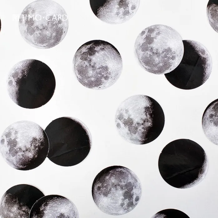 45 шт. Moon Phase стикер хлопья журнал стикер s альбом для стикеров товары для рукоделия набор планета стационарный