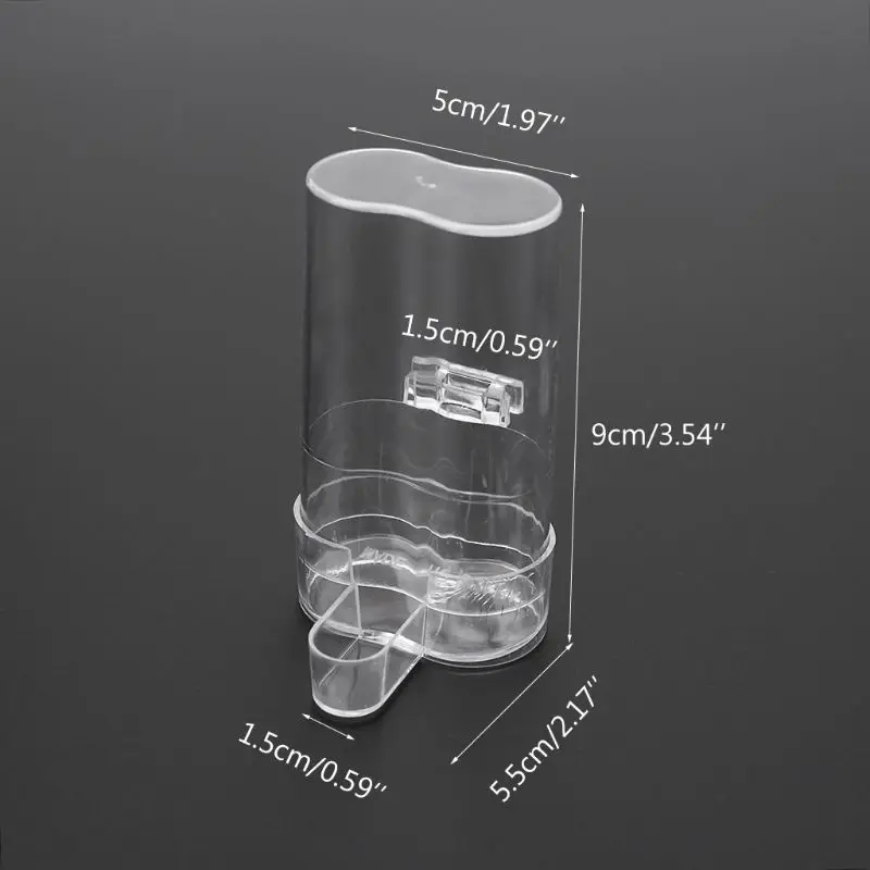 Automatic Pet Bird Feeder Parrot Water Feeding Drinker Clip Cage Supplies