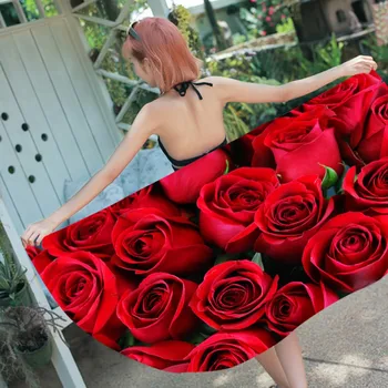 

Custom Rose Flower Quick Dry Beach Towel Girls Rectangle Shower Bath Towel Swimming Sport Towel Yoga Picnic Blanket Mats