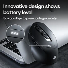 

Bluetooth Wireless Mouse Three Mode Power Display Rechargeable Ergonomic Silent Mouse For Office Mac Laptop Computer PC Gamer