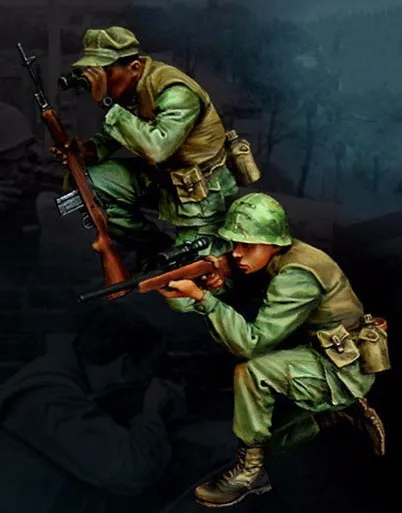 

1/35 Resin Model Building Kit Figure U.S. Sniper Team