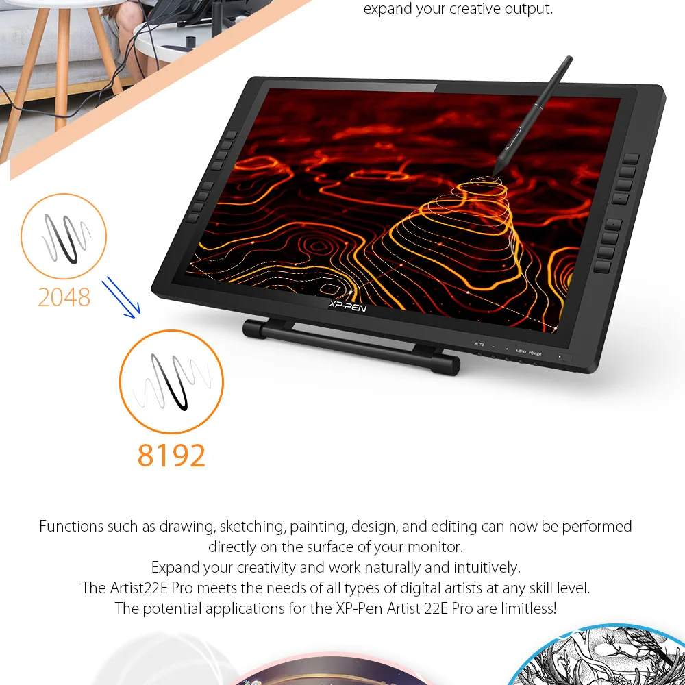 Drawing monitor  tablet 22EPro XP Pen 1 (2)
