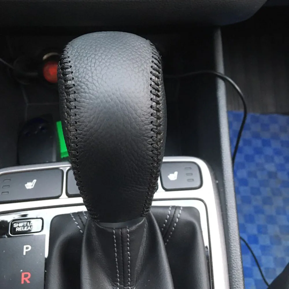 Автомобильный Стайлинг Обложка Головка рычага автоматической коробки передач рукоятка рычага переключения передач Шестерни Цельнокройное ошейники для собак чехол для hyundai Creta ix25