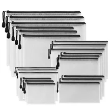 New-21Pack сумка на молнии(7 размеров) для школьных офисных принадлежностей для хранения крестиком