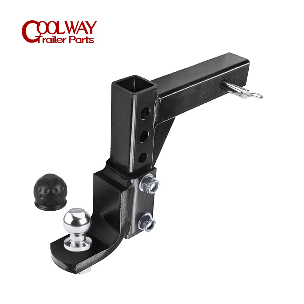 10Adjustable4LevelTrailerDropHitchBallMountTowfor2Receiver