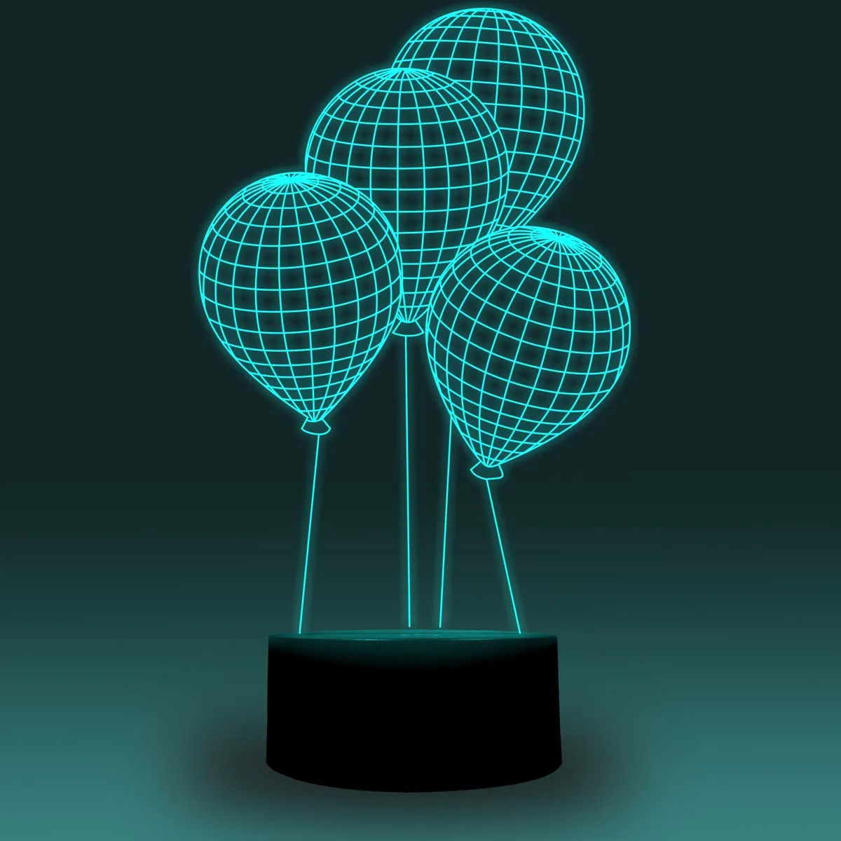 NiteApps 3D воздушные шары ночник настольная Иллюзия украшение лампа подарок на день рождения приложение/сенсорное управление