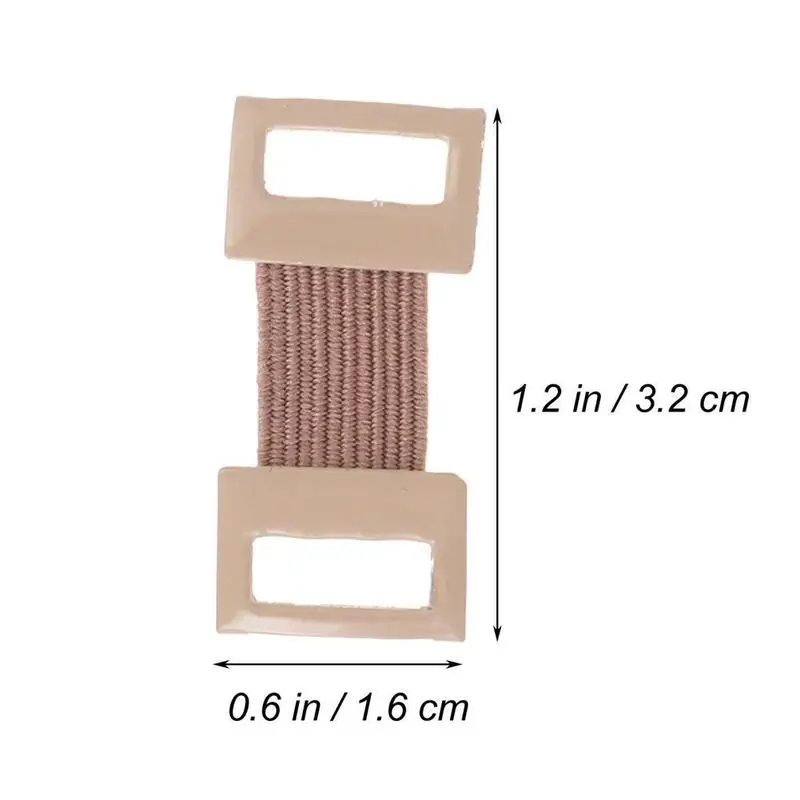 10PC/Bag Replacement Elastic Bandage Wrap Stretch Metal Fixation Clamps White brown Hooks Clips Colors E9Q9 elastic bandage clamps