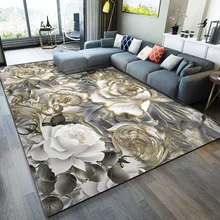 Высокое качество, художественный классический цветочный рисунок, ковер для гостиной, спальни, Противоскользящий коврик, модный ковер для кухни
