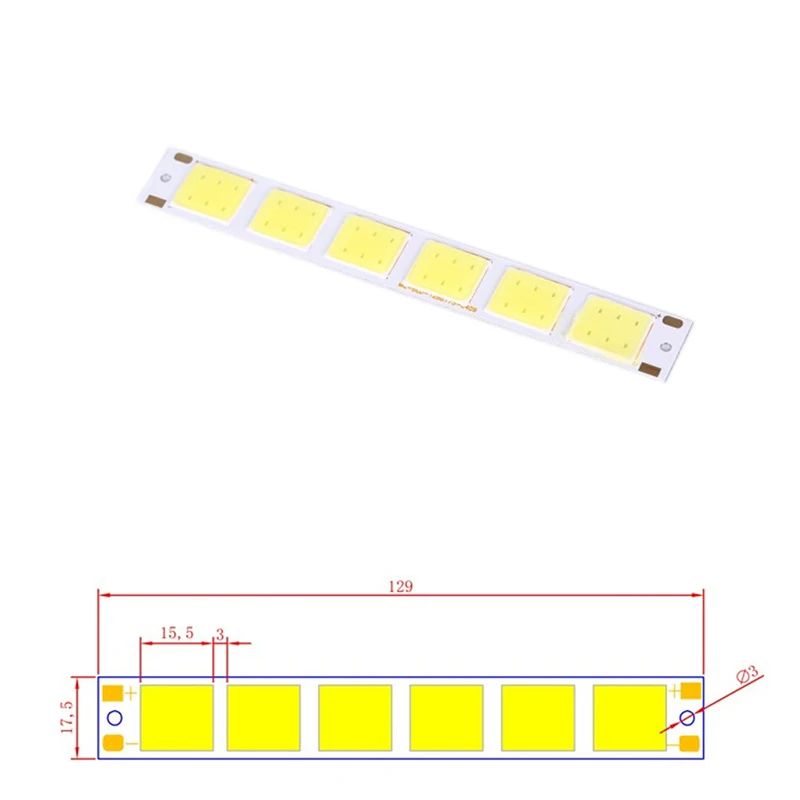 3W 4W 5W COB Light LED Bulb Chip On Board Cold White COB Strip Modules Flexible Led Strip Source For DIY Car House Lighting