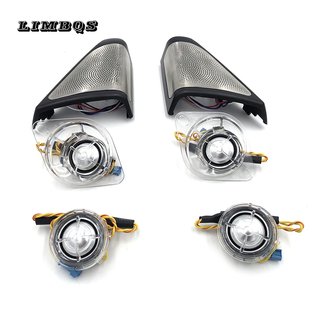 

New 6 pcs A column tweeter cover speaker for bmw f10 f11 e60 e90 loudspeaker frame cover trim high quality original replace