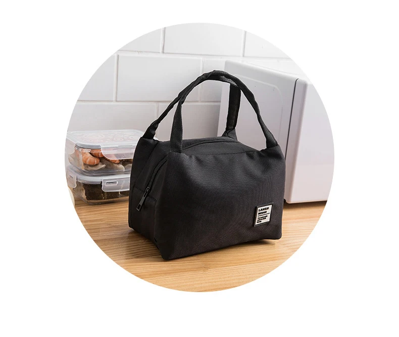 Портативный водонепроницаемый ланч бокс сумка Оксфорд алюминиевая фольга изоляционная сумка модная большая емкость легкая прочная сумка