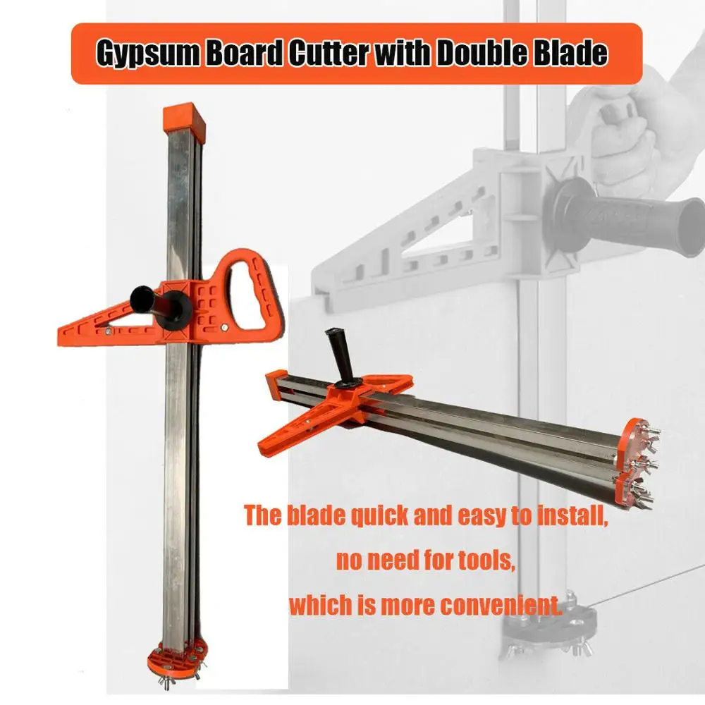 Manual Portable Gypsum Board Cutter Drywall Sheetrock Stainless Steel