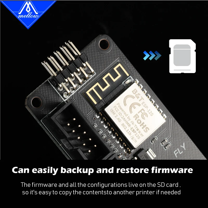 Mellow Fly-f407zg Mais Wifi Motor Drives Reprap 32-bit para Tmc2225 Placa-mãe Tmc2209 com Impressora 3d Extrusora 2023 - Imagem 3