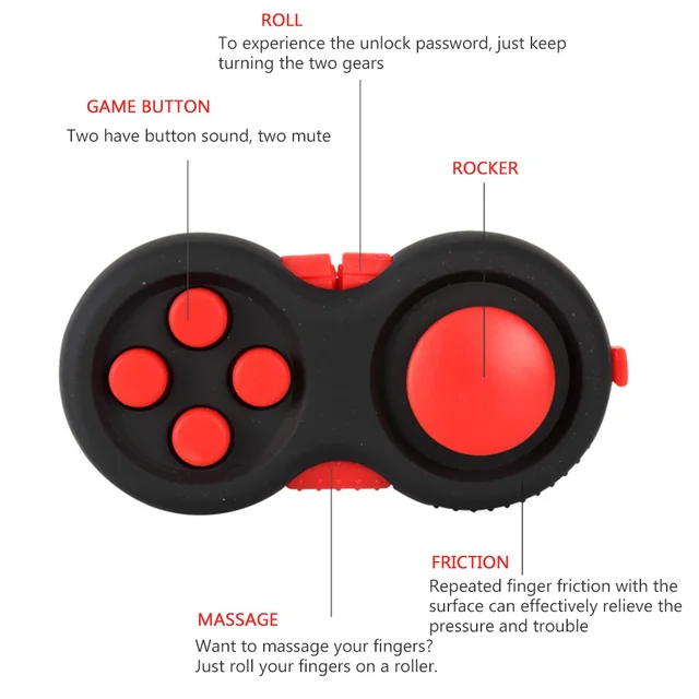 Decompression Handle Wireless Decompression Handle Fidget Pad Decompression Toy Children Adult Squeeze Handle 5